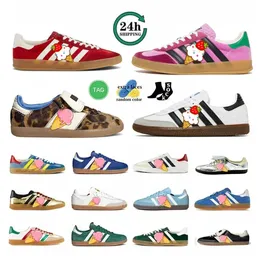 Deigner Leopard Hoe Vegan Og Caual Shoe dla mężczyzn Women Wale Bonner Trener Cloud White Core Black Bonner Collegiate Green Gum Flat Sports Sports Sneakers