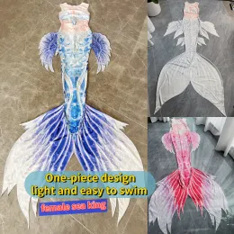 Adult Big Mermaid Tail Swimsuit One-Piece Man Woman Can Install Fins Swim Cosplay Beauty Gifts 2023 Original New Hot Sale