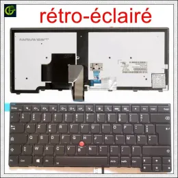 키보드 Lenovo ThinkPAD 용 프랑스 백라이트 Azerty 키보드 L440 L460 L470 T431S T440 T440P T440S T450 T450S E440 E431S T460 FR