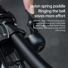Yfashion Bicycle Bell Bell Righted Uspled Bike Bike Bike Clear Long Sound Bike Ring Bell per il manubrio di 22,2 mm di diametro