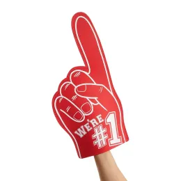 Universal Large Foams Fingers Cheerleading Props Hand Sports Event Cheering Palm Party Props Number 1 Foam Fan Finger