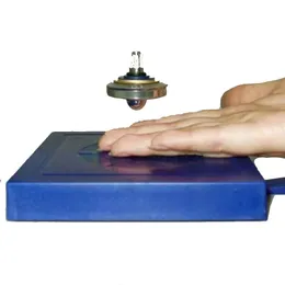 Magic UFO Magnetic Levitation Floating Flying Saucer Spinning Top Novel Learning Toys 240329