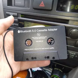 اللاعبون اللاسلكيون Bluetooth 5.0 شريط سيارة محول AAC MP3 SBC 3.5 مم AUX HIFI AUDIO ADAPTER ADAPTER CASTETH مع MIC
