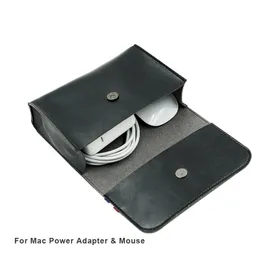 PU Leather Beutel Ladegeräte Aufbewahrungstaschen Frauen kleiner Fall für Reisebühne USB Data Cable Maus Organizer Elektronische Gadget -Taschen