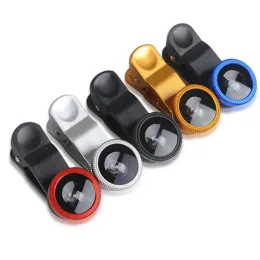 1 Set 3In1 Mobile Phone Fish Eye+Wide Angle+Macro Lightweight Camera Lens For Universal Cell Phone