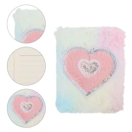 1 PC Plush Cover Sketchbook Bekväm mini Notepad Creative Scrapbook