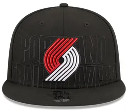 American Basketball "Blazers" Snapback Hats 32 Teams Luxury Designer Finals Champions Locker Room Casquette Sports Hat Strapback Snap Back Adjustable Cap a10