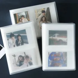 INS PhotoCard Holder Binder Mini Photo Álbum Transparent Idol Picture Holder Kpop Cards Picture Collect Book Kids Gift