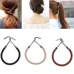 20st Ponytail Rubber Elastic Hook Hair Bands for Women Gum Hooks Hårtillbehör Hårband Styling Tools Holder Bungee Bands