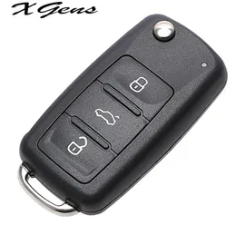 3 Buttons Chave do carro Flip Remote Flip para BeetlecaddyeosgolfjettapolosciroctoCoTiGUAnup para VW Blank Keys Capa Case7866578