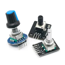 Arduino KY-040 RV09 로터리 인코더 EC11 노브 캡 용 360도 회전 인코더 모듈 로터리 인코더 모듈 로터리 전위차계 아날로그 노브 모듈