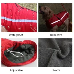 冬の暖かい犬の服防水ペットのパッド入りベストジッパージャケットコートのための小さな大きな犬犬コスチュームロパパラペロ