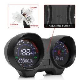 Motocicleta rpm medidor de velocímetro digital Digital Tacômetro Odômetro Medidor de combustível Voltímetro para Titan 150 Honda CG150 FAN150