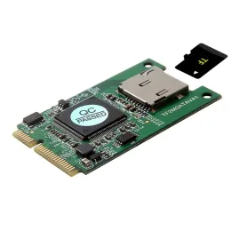 Kort Micro SD TF -kort till Mini PCIe MSata SSD -adapterkonverterare för PC -bärbar dator