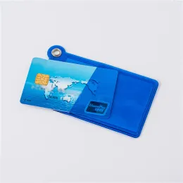 Kapı ile kordon Kartlar için Kartlar için Kartlar Renkli Şeffaf Kart Tutucu Kolye Yükseltme Anahtar Çantalar Dekorasyon