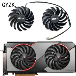 Kuddar nya för MSI Radeon RX5600 5700 5700XT 8GB GAMING X GRAFICS CARD EXPACION FAN PLD10010S12HH