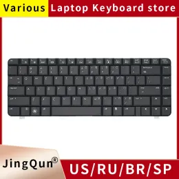 Teclados novo teclado de laptop russo dos EUA para HP Compaq 6520 6520S 6720 6720S 6520p HP 541 540 550 Substitua o teclado do notebook