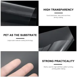 20Pcs Clear Inkjet Sheet Ink- Printing Film Photographic Film Transparency Paper for Inkjet Printers Transparent Sheet A4