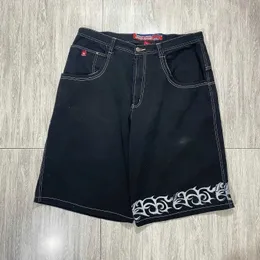 Pantaloncini da uomo jnco jeans cortometraggi retrò stampato jnco jeans shorts shorts stile hip hop sacca estate maschi