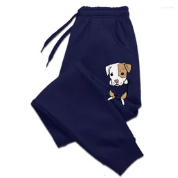 Calça masculina de bolso de bolso pitbull pés fofos pitties cães do proprietário do proprietário do proprietário de moletom de rua de rua de rua de rua