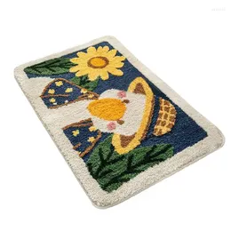 Carpets Cute Bathroom Mat Anti-slip Shower Rug Quick Drying Bath Mats Kitchen Entrance Doormats Home Floormat Tub Carpet Tools