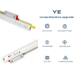 5U Linear Encoder Yhsino TTL 5V Scala lineare 50 100 450 550 600 650 700 750 950mm per macchini per il tornio CNC mulino