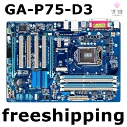 Moderkort för Gigabyte GAP75D3 Moderkort 32 GB LGA 1155 DDR3 ATX Mainboard 100% Testat fullt arbete