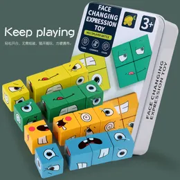 2024 Magic Cube Building Parent Child Board Game Educational Montessori Toys Toys per bambini Adolescenti che cambiano Cube Magic.