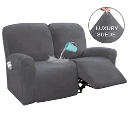 1 2 3 Seater Waterrepellent Recliner SOFA Cover Elastic Relax Massage Couch Slipcovers för vardagsrum fåtöljsoffa