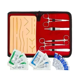 Medizinstudenten Hautnähte Chirurgische Trainingskit Pad Naht Training Kit Suture Pad Bildungsunterricht Ausrüstung