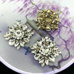 2 pezzi Pulstri di strass back piatto Accessori per fiocchi di neve diamanti per ornamenti per matrimoni fai -da -te abbigliamento per capelli artigianato