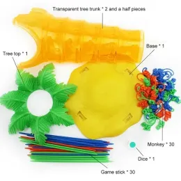어린이 흥미로운 지능 장난감은 원숭이를 내려 가기 원숭이 나무 등반 데스크탑 게임 파티 파티 게임 재미있는 장난감을위한 재미있는 장난감