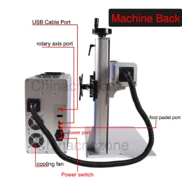 Estoque da UE Galvo Laser Jpt Mopa M7 Máquina de marcação a laser de fibra de 100w 110*110mm+300*300mm Máquina de gravação JCZ Placa principal JCZ