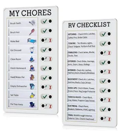 Multi purpose Wall Hanging Checklist Memo Boards Notes Adjustable My Chores Checklist Board for RV Home School Classroom7049693