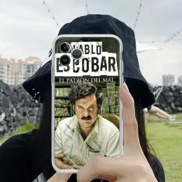 Narcos TV -serie Pablo Escobar telefonfodral för iPhone 15 14 11 12 13 Mini Pro XS Max Cover 6 7 8 Plus X XR SE 2020 Funda Shell