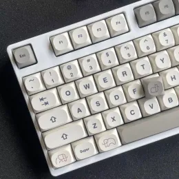 Acessórios Baby Elephant PBT Round Keycaps MA Perfil para Ticador de teclado mecânico Sublimação