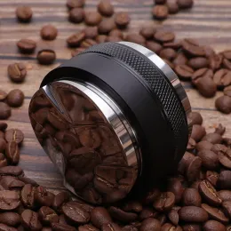 Kaffedistributörstamper, dubbelhuvud kaffe nivåer passar för 54 mm Breville Portafilter, professionella espressohandspännare