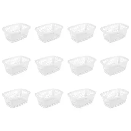 Çamaşır çantaları engelli 1.5 kile dikdörtgen plastik sepet beyaz/siyah set 12 2024 tarzı satış