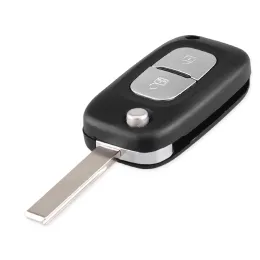Keyyou 2/3 Tasten Remote Flip Car Key Shell Hülle FOB -Abdeckung für Renault Clio Megane Kangoo 2 Modus Hu83 Blade Car Accessoires