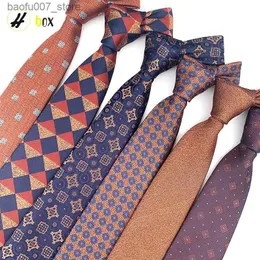 Шея галстуки завязать мужское британское формальное платье 8 см в ширину кофейная полоса