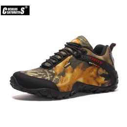 Buty Najnowsze mężczyźni buty turystyczne Wodoodporne płótno buty na zewnątrz Antiskid Mountain Climbing Boots Sneakers Buty Hunting Buty 8068