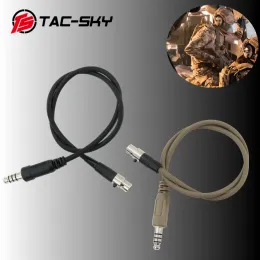 TS TAC-HKY Tactical Airsoft Jagd-Lärmstündungsabstündung Pickup-Verstärkungs-Headset-Datenkabel ist nicht mit dem FCS-AMP-Headset kompatibel