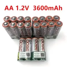 Original 100% New Rechargeable AA 3600 AA Ni-Mh 1.2 V 3600mAh Ni-Mh 2A Battery for Camera