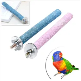 14cm Pet Parrot Budgie Chew Bite Paw Grinding Rod Toy Bird 케이지 놀이 스탠드 페르치 애완 동물 용품을위한 애완 동물 용품