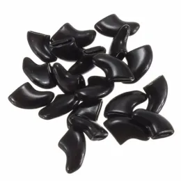 Lovely 20pcs Silicone Soft Cat Nail Caps Cat Nail Covers Pet Claw Paws Caps Adhesive Glue Animal Protection