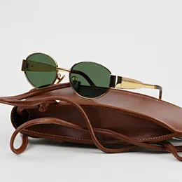 Классические классические роскошные солнцезащитные очки Дизайнерский дизайнер с ультрафиолетовой защитой UV400 Outdoor Goggles Retro Trend Trend Cl4S235U солнцезащитные очки титана