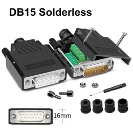 DB15 Connettore senza saldatura Industria 2 file di breakout 15pin Connector DB15 Maschio Female Plug D-Sub Adattatore terminale