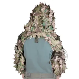 ROCOTACTICAL Breathable Sniper Ghillie Hood with Laser-Cut 3D Leaves, Lightweight Ghillie Suit, Viper Hood for Airsoft, Hunting