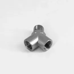 1/4" NPT Female-Female-Male Y Shaped Brass Nickel Plated Pipe Fitting Coupler Connector Plumbing Adapter Water Gas Fuel Garden