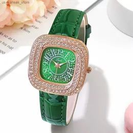 リストウォッチファッション女性PUレザーリストクォーツES女性時計レディースギフトRELOJ MUJER MONTRE FEMME240409